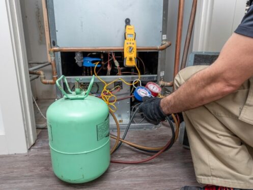 Charging a heat pump with R-22 Refrigerant